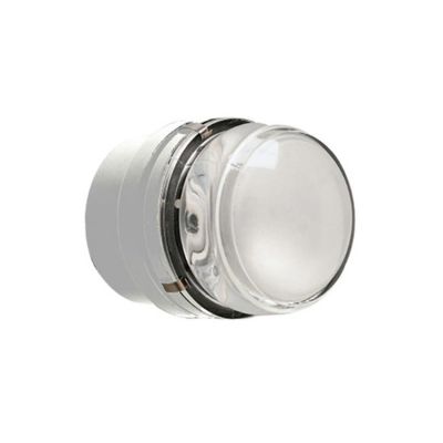 Fresnel Wandleuchte für Außen, weiß/transparent, E14 Fassung, robuste Aussenleuchte.